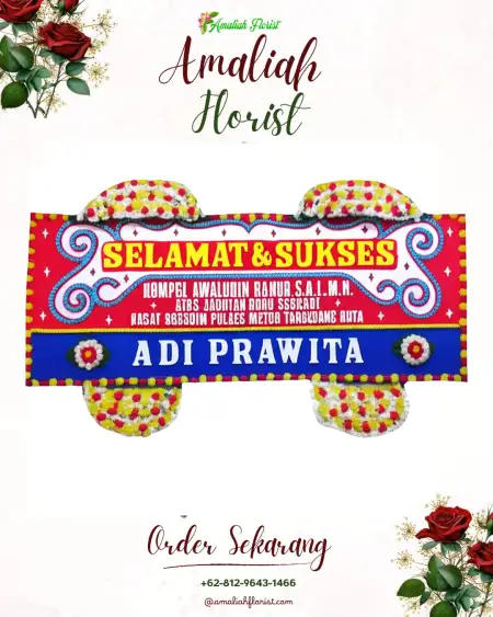 Papan Bunga Ucapan Selamat tunjung teja